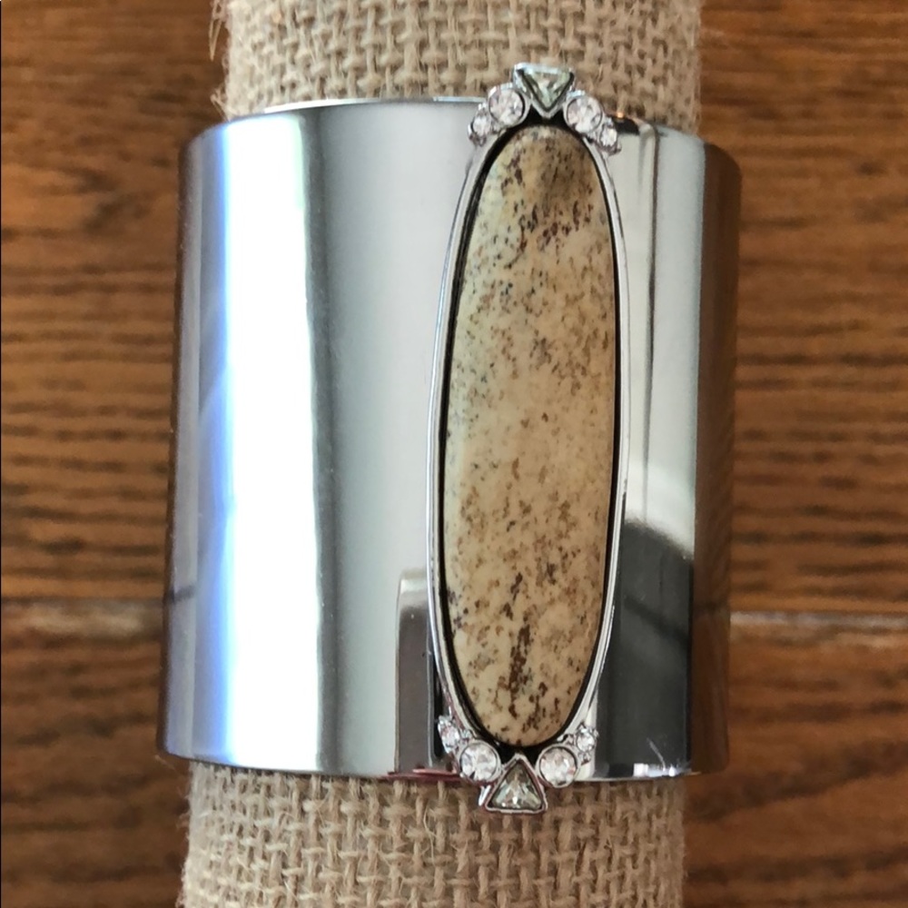 White House Black Market silver cuff bracelet